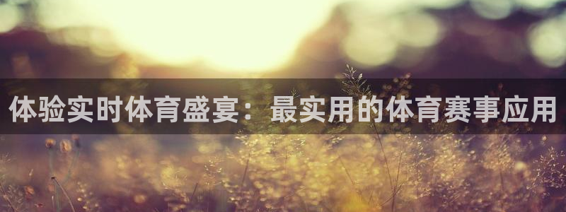 体验实时体育盛宴：最实用的体育赛事应用