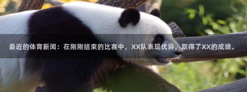 最近的体育新闻：在刚刚结束的比赛中，XX队表现优异，取得了XX的成绩。